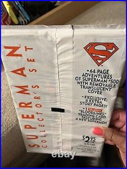 Superman Collector's Set #500 Sealed Bag 1993 Skybox Death of Superman DC Comics