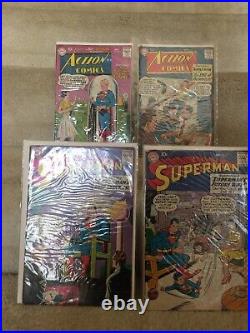 Superman Comic Book 131, 126 Action Comic 256, 250. Golden Age