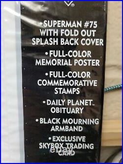 Superman Comic Book Memorial Set Sealed