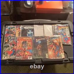 Superman Comic Book lot of 50 DC Comics 1980s & 1990s NM Death Of Superman