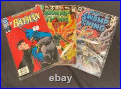 Superman DC Comics 70's 80's LOT Of 71 Superman 1 Batman 2 Swamp Thang