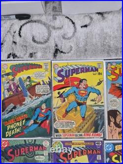 Superman D. C. Comic Book Lot Of 83 Comics Many Keys Issues 1969-1999 Various