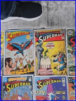 Superman D. C. Comic Book Lot Of 83 Comics Many Keys Issues 1969-1999 Various