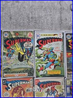 Superman D. C. Comic Book Lot Of 83 Comics Many Keys Issues 1969-1999 Various