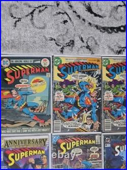 Superman D. C. Comic Book Lot Of 83 Comics Many Keys Issues 1969-1999 Various