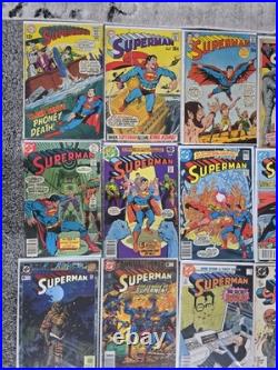 Superman D. C. Comic Book Lot Of 83 Comics Many Keys Issues 1969-1999 Various