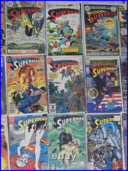 Superman D. C. Comic Book Lot Of 83 Comics Many Keys Issues 1969-1999 Various