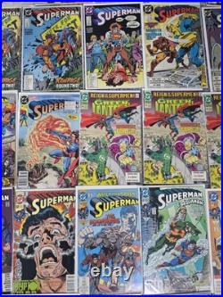 Superman D. C. Comic Book Lot Of 83 Comics Many Keys Issues 1969-1999 Various