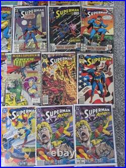 Superman D. C. Comic Book Lot Of 83 Comics Many Keys Issues 1969-1999 Various