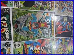 Superman D. C. Comic Book Lot Of 83 Comics Many Keys Issues 1969-1999 Various