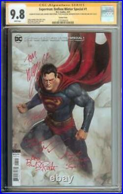 Superman Endless Winter Special #1 SS CGC 9.8 5x Auto Cain Routh Welling ++