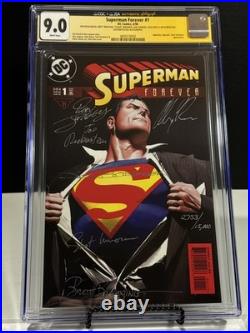 Superman Forever #1 CGC 9.0 Graded WithCOA 2753/15000