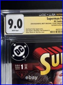Superman Forever #1 CGC 9.0 Graded WithCOA 2753/15000