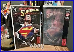 Superman Forever #1 Signed by Alex Ross, Jurgens, Breeding, Bogdanove