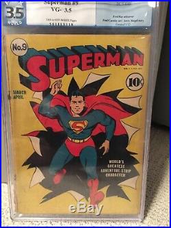 Superman Golden Age #9 PGX 3.5 DC 1941