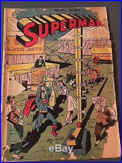 Superman Golden Age Comic Book Lot #20 And #32 Plus Others