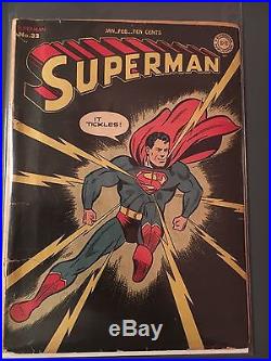 Superman Golden Age Comic Book Lot #20 And #32 Plus Others