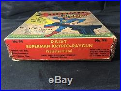 Superman Krypto-Raygun Original Packaging (Daisy Manufacturing, 1940) Excellant