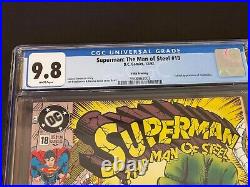 Superman Man of Steel #18 5th Print RARE DC Universe Logo CGC 9.8 1st Doomsday