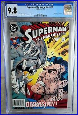 Superman Man of Steel #19 NEWSSTAND D. C. 1993 Doomsday CGC 9.8 NM/MT Comic U0039
