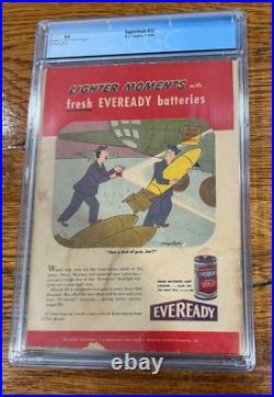 Superman No. 32 Jan Feb 1945 D. C. Comics CGC 4.0 It Tickles Lightning Bolt
