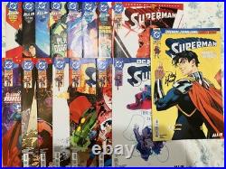 Superman Set #19-26, 28-32, 34-36, SIGNED FOIL Variants DC Comics LOT