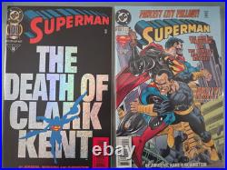 Superman Set Of 100 Issues (1987) DC Comics Death Of Superman! Black Bag #75! #1