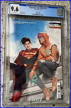 Superman Son Of Kal-el Issue 5 Cgc 9.6 DC Comic Book White Pages Gay Kiss