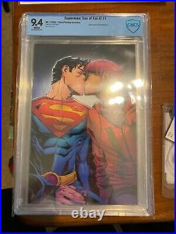 Superman Son of Kal-El 1 3rd Print 150 Variant CBCS 9.4, HTF Free Ship/Insured