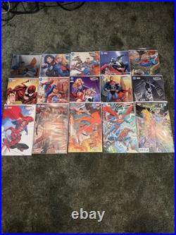 Superman Spider-Man Cover Lot Both Issues 15 Book Lot Open Offers