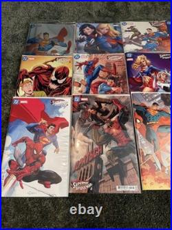 Superman Spider-Man Cover Lot Both Issues 15 Book Lot Open Offers