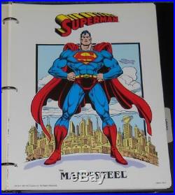 Superman Style Guide Binder-1991-dc Comics-signed Jose Luis Garcia Lopez-nm