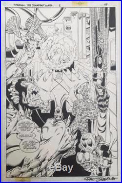 Superman The Doomsday Wars #2 DC 1998 (Original Art) Splash Page 43 Dan Jurgens