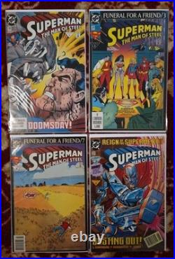 Superman The Man Of Steel #2-22, #53-74, Lot of 34, DC Comics, Never Read