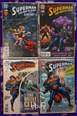 Superman The Man Of Steel #2-22, #53-74, Lot of 34, DC Comics, Never Read