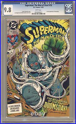 Superman The Man of Steel #18 CGC 9.8 1992 0225600011 1st full app. Doomsday