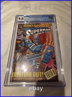 Superman The Man of Steel #22 CGC 9.0 1993 NEWSSTAND Rare