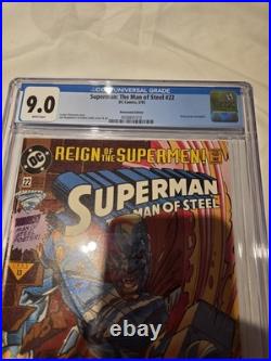 Superman The Man of Steel #22 CGC 9.0 1993 NEWSSTAND Rare