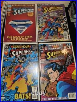 Superman The Man of Steel DC Comics 50 Issue Lot #8-134 Death of Superman Era