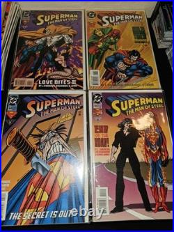 Superman The Man of Steel DC Comics 50 Issue Lot #8-134 Death of Superman Era