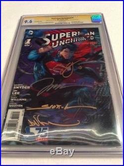 Superman Unchained #1 3D Lenticular CGC 9.6 Lee, Williams, Nguyen, Snyder
