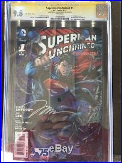 Superman Unchained #1 3D Variant Cover 1st Print Signed By Jim Lee and Dustin Ng