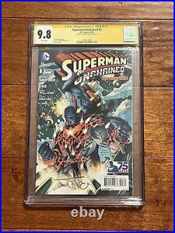 Superman Unchained #3 CGC 9.8 SS Signed by Alex Sinclair DC Comics Jim Lee