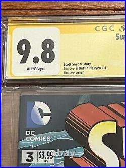 Superman Unchained #3 CGC 9.8 SS Signed by Alex Sinclair DC Comics Jim Lee
