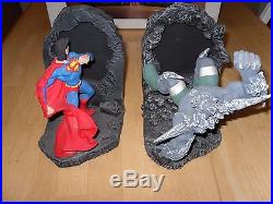 Superman VS Doomsday Bookends 1996 DC comics 642/2030 statue diorama