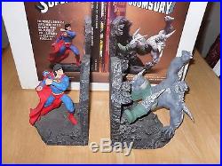 Superman VS Doomsday Bookends 1996 DC comics 642/2030 statue diorama