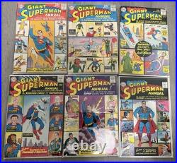 Superman Vol. 1 Annuals 1, 2, 3, 4, 5, & 6 DC Lot Run (#1 Facsimile)