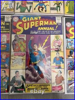 Superman Vol. 1 Annuals 1, 2, 3, 4, 5, & 6 DC Lot Run (#1 Facsimile)