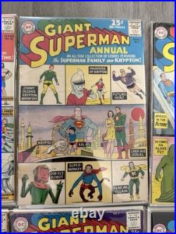 Superman Vol. 1 Annuals 1, 2, 3, 4, 5, & 6 DC Lot Run (#1 Facsimile)