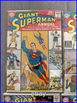 Superman Vol. 1 Annuals 1, 2, 3, 4, 5, & 6 DC Lot Run (#1 Facsimile)